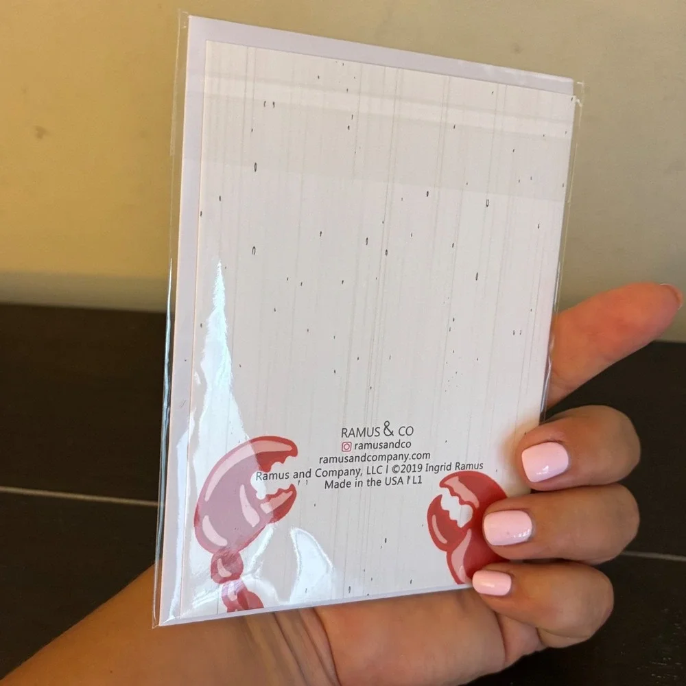 You're My Love-Stah | Ramus & Co | Lobster Greeting Card | NEW in Plastic